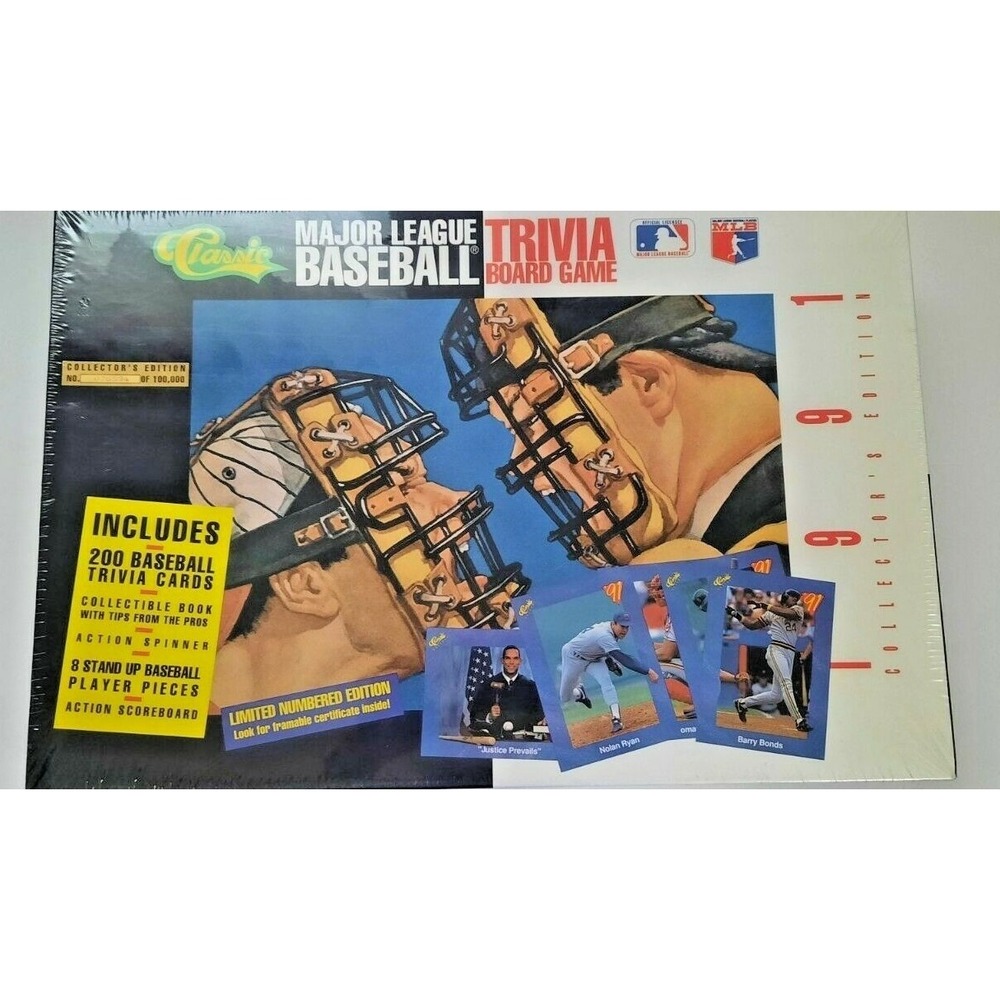 Major League BASEBALL TRIVIA Board Game Classic # Collectors Edition 1991 Sealed